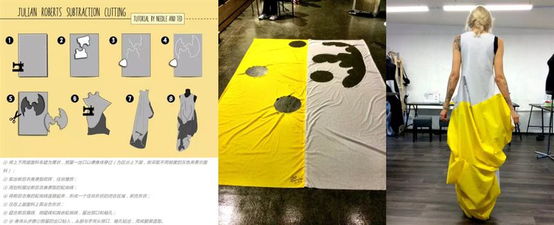 “减法裁剪”示意图;Roberts作品