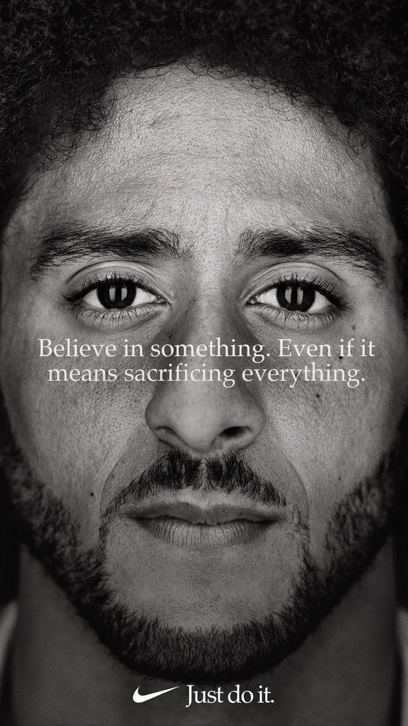 Nike对Colin Kaepernick的公开支持