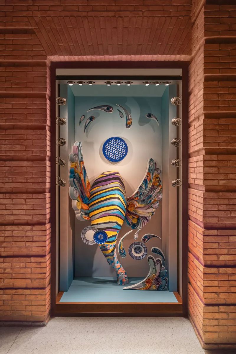 探秘丨爱马仕橱窗艺术,来自手工艺世界的 "7秒" 停留魔法